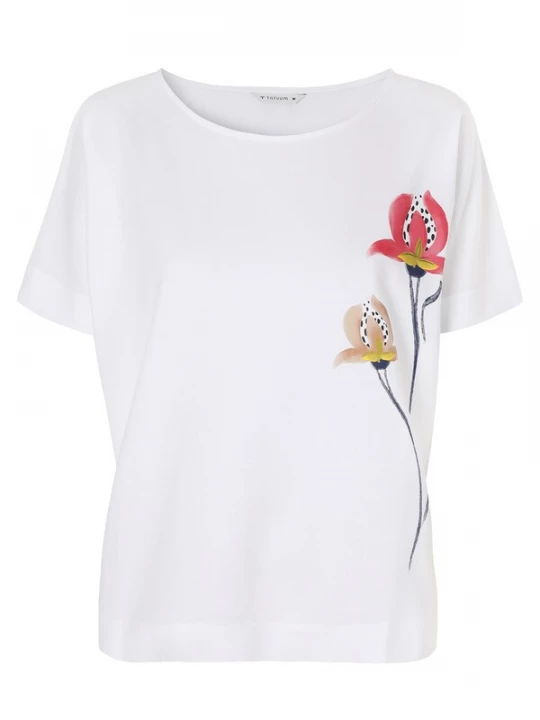 Foto van product TATUUM Shirt 'Lali' donkerblauw / rood / wit
