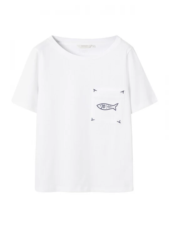 Foto van product TATUUM Shirt marine / wit