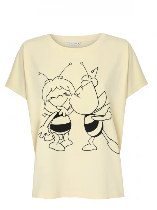 Foto van product TATUUM Shirt 'Nils' lichtgeel / zwart