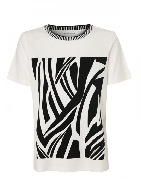Foto van product TATUUM Shirt 'TONO' zwart / offwhite