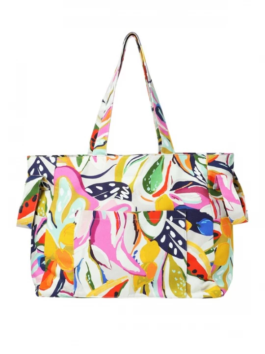 Foto van product TATUUM Shopper 'Frufila' limoen / groen / pink / wit
