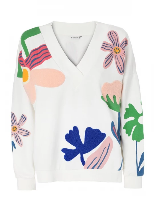 Foto van product TATUUM Sweatshirt blauw / groen / rosa / offwhite