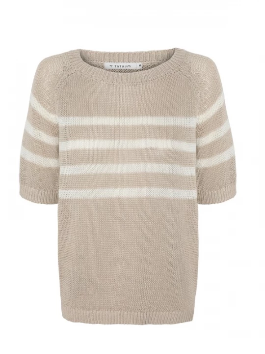 Foto van product TATUUM Trui 'Elea' beige / wit