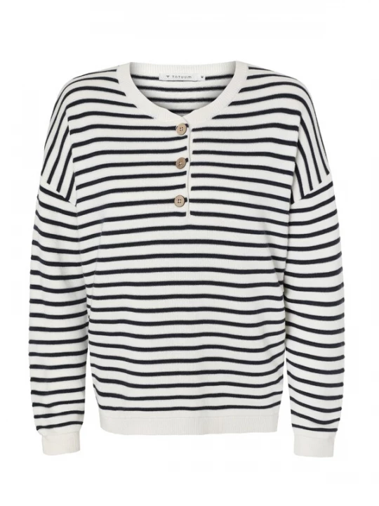 Foto van product TATUUM Trui 'Fanny 1' donkerblauw / offwhite