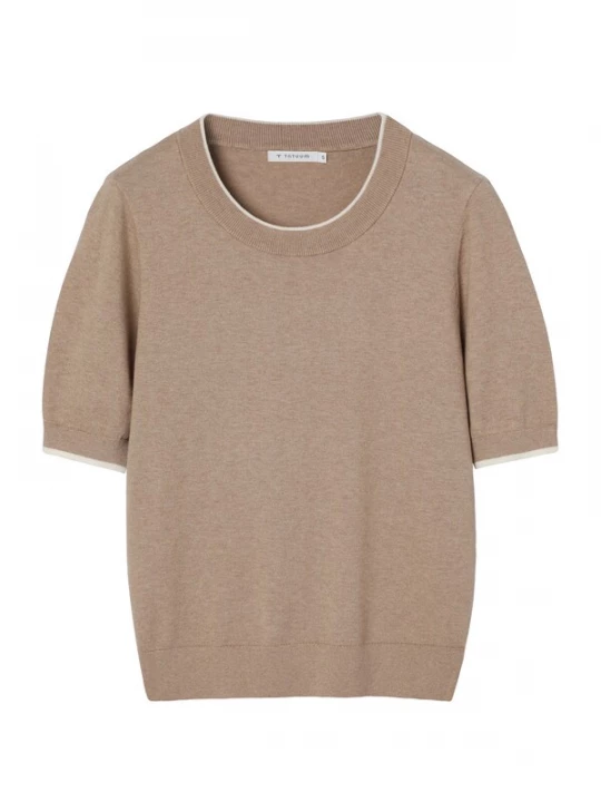 Foto van product TATUUM Trui 'Hila' taupe / donkerbeige