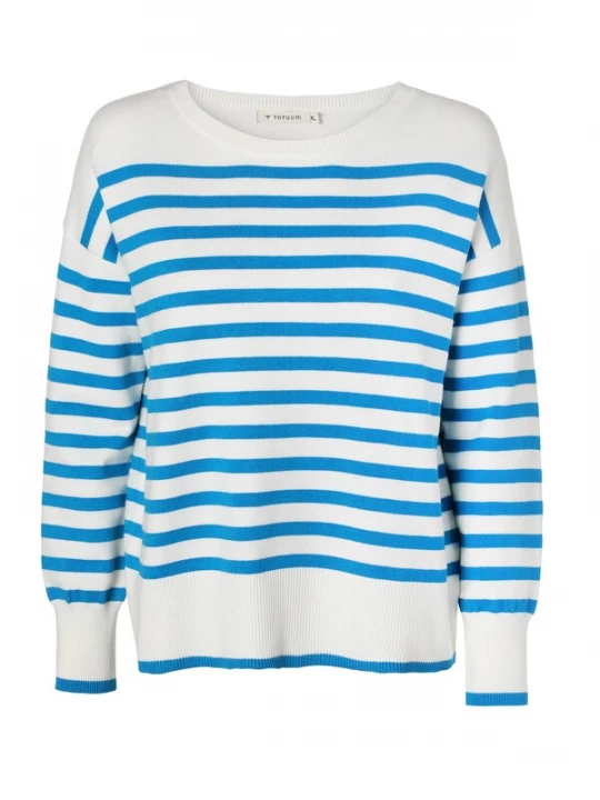 Foto van product TATUUM Trui 'Miro' blauw / wit