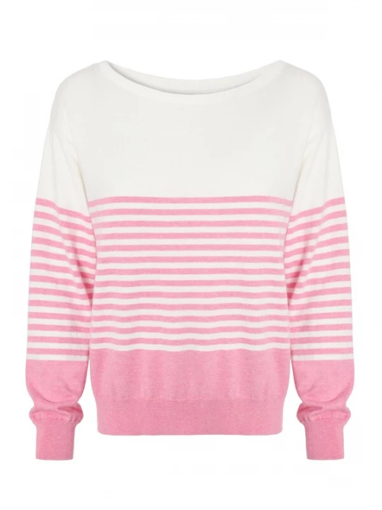 Foto van product TATUUM Trui 'Penny' pink / wit
