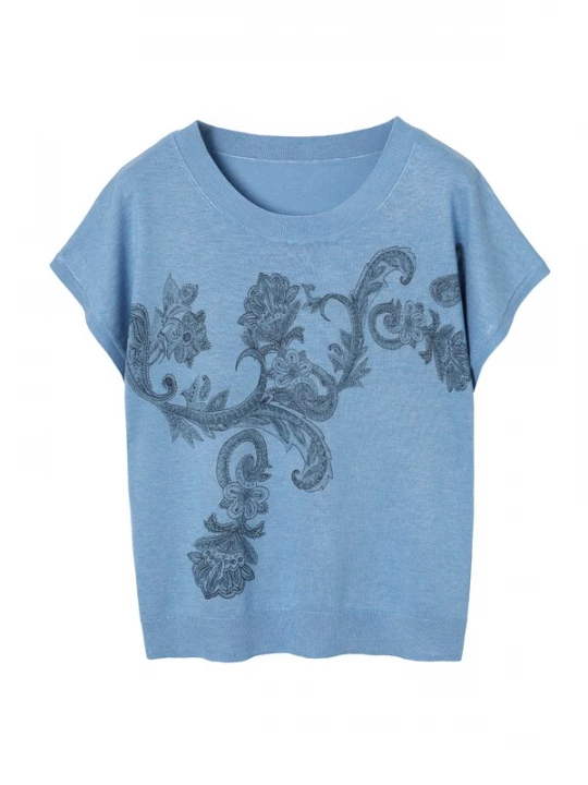 Foto van product TATUUM Trui 'Sufi 1' hemelsblauw / zwart