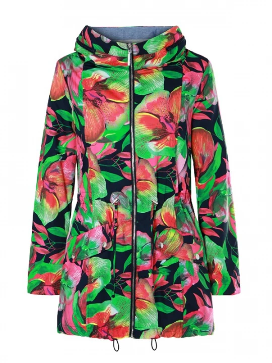 Foto van product TATUUM Tussenparka 'Kornelita' navy / geel / groen / pink