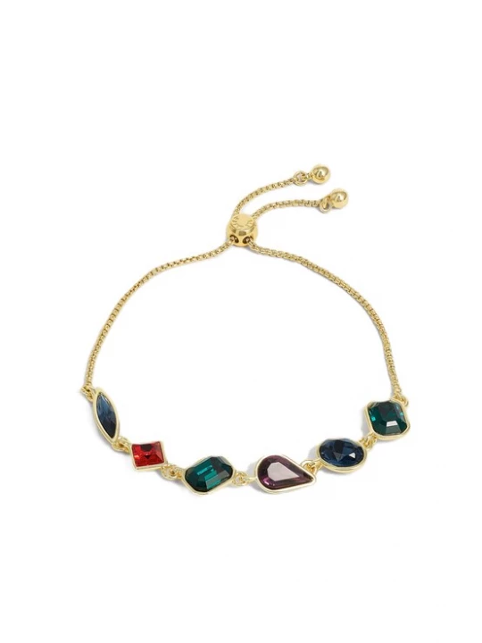 Foto van product Ted Baker Armband 'JULIET' goud / smaragd / cyclaam / rood