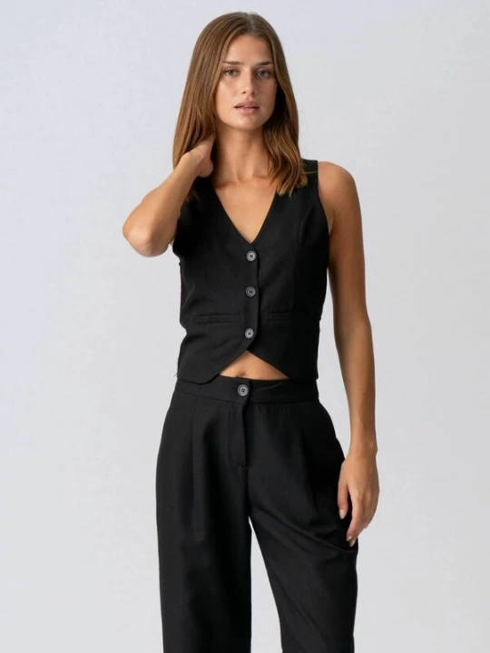 Foto van product TEESHOPPEN Bodywarmer ' Natalie ' zwart