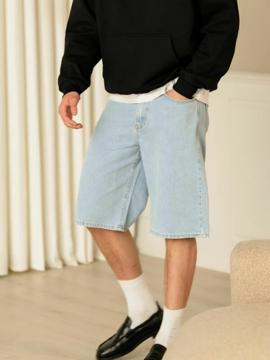 Foto van product TEESHOPPEN Broek ' Denim shorts ' blauw