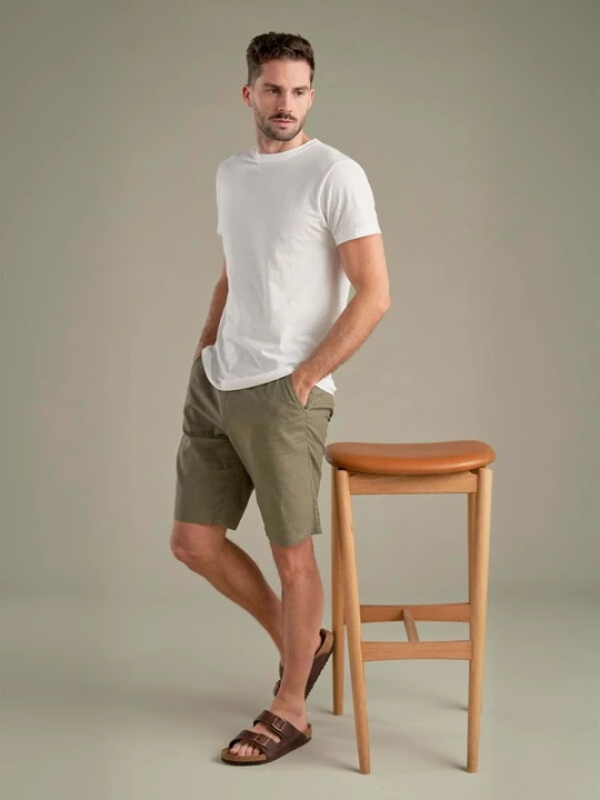 Foto van product TEESHOPPEN Broek ' Linen Blend ' gemengde kleuren