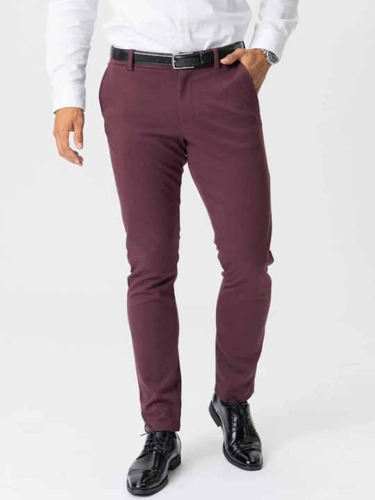 Foto van product TEESHOPPEN Broek ' The Original ' bourgogne
