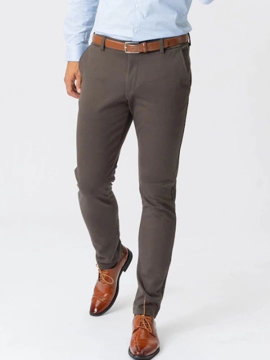 Foto van product TEESHOPPEN Broek ' The Original ' donkerbruin