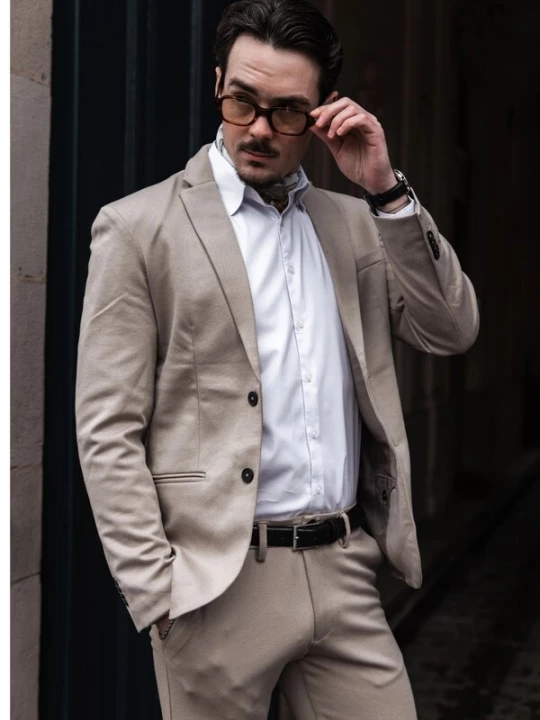 Foto van product TEESHOPPEN Business-colbert ' The Original ' sand