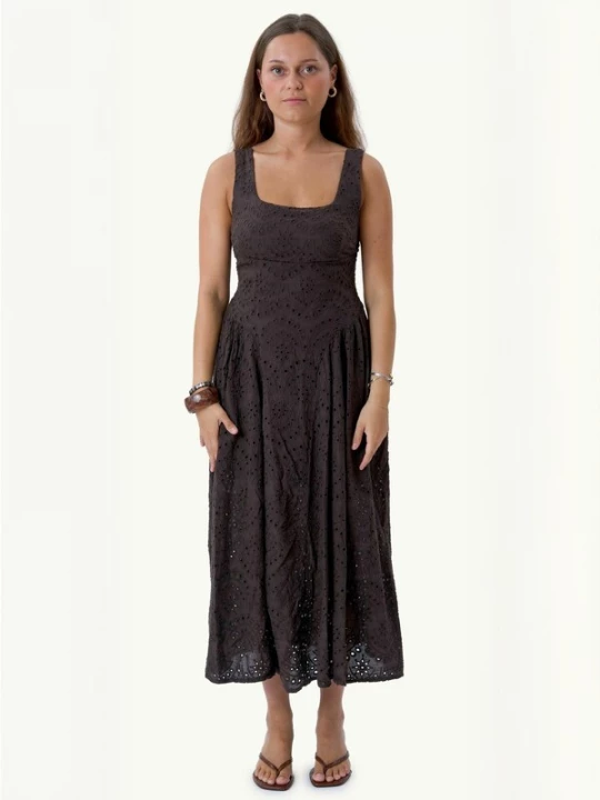 Foto van product TEESHOPPEN Jurk ' Asta ' bruin
