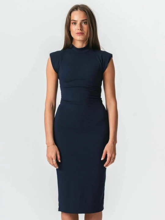 Foto van product TEESHOPPEN Jurk ' Isabella ' navy