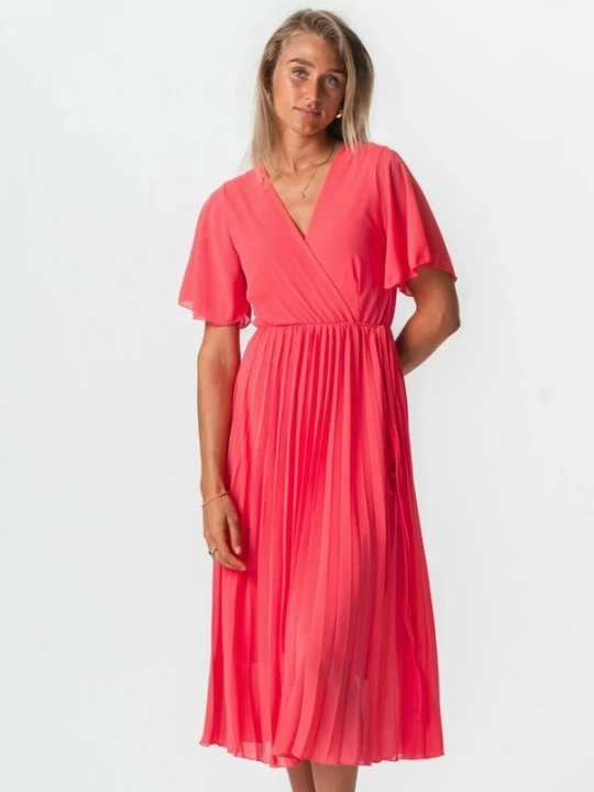 Foto van product TEESHOPPEN Jurk ' Lina ' rood