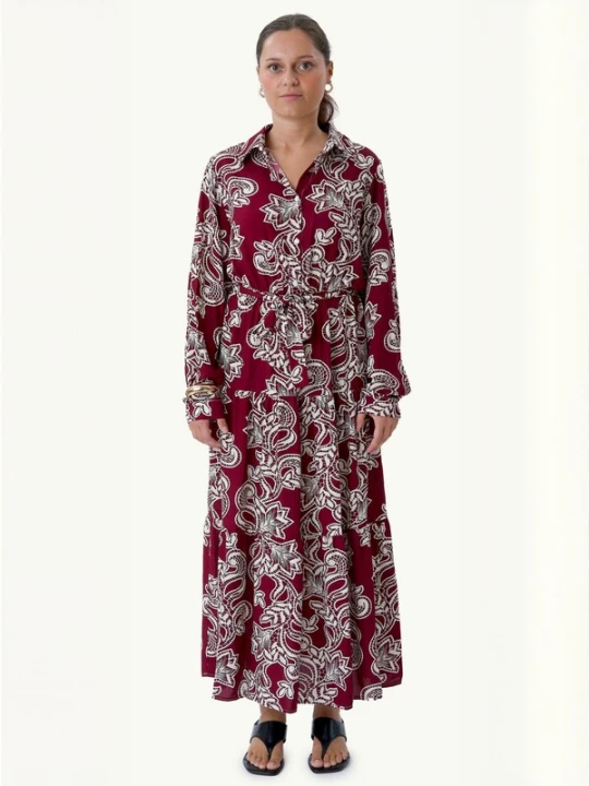 Foto van product TEESHOPPEN Jurk ' Lola ' bourgogne