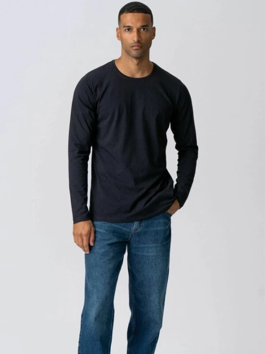 Foto van product TEESHOPPEN Overhemd ' Basic Long ' zwart