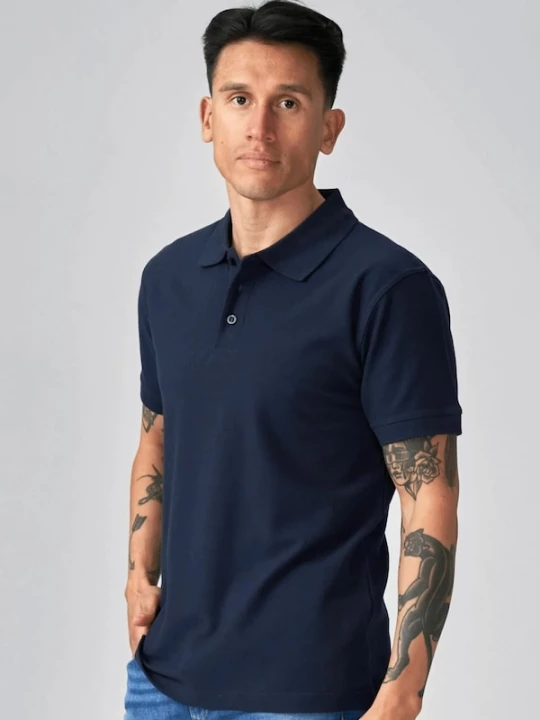 Foto van product TEESHOPPEN Overhemd ' Basic Polo ' navy