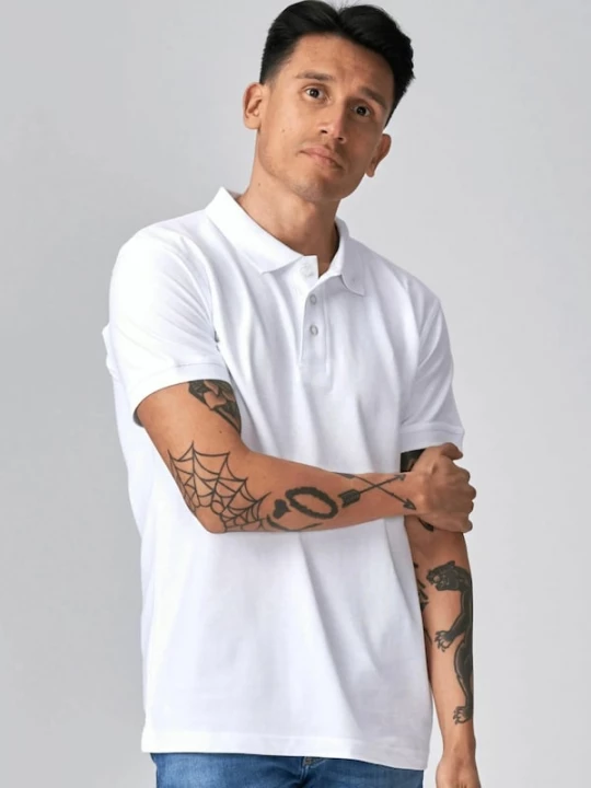 Foto van product TEESHOPPEN Overhemd ' Basic Polo ' wit