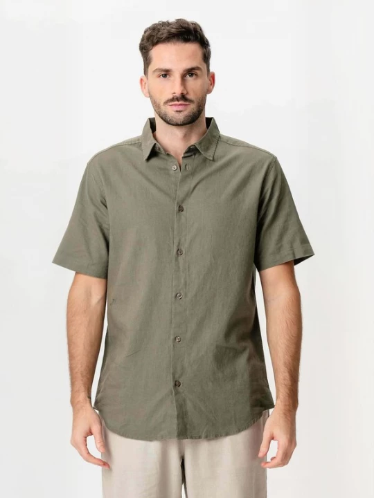 Foto van product TEESHOPPEN Overhemd ' Linen Blend ' gemengde kleuren