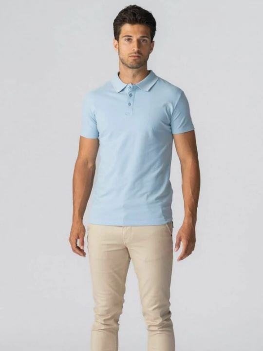 Foto van product TEESHOPPEN Overhemd ' Muscle Polo ' blauw