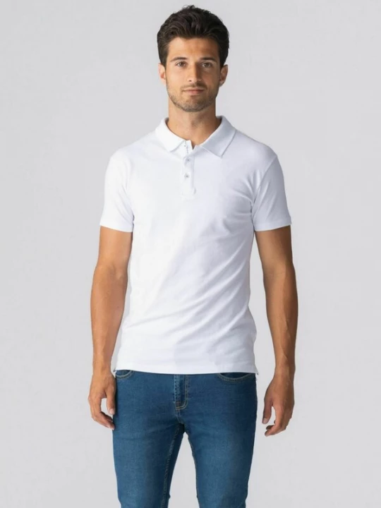 Foto van product TEESHOPPEN Overhemd ' Muscle Polo ' wit