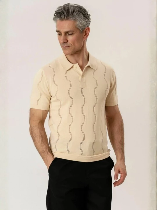Foto van product TEESHOPPEN Overhemd ' Polo ' beige