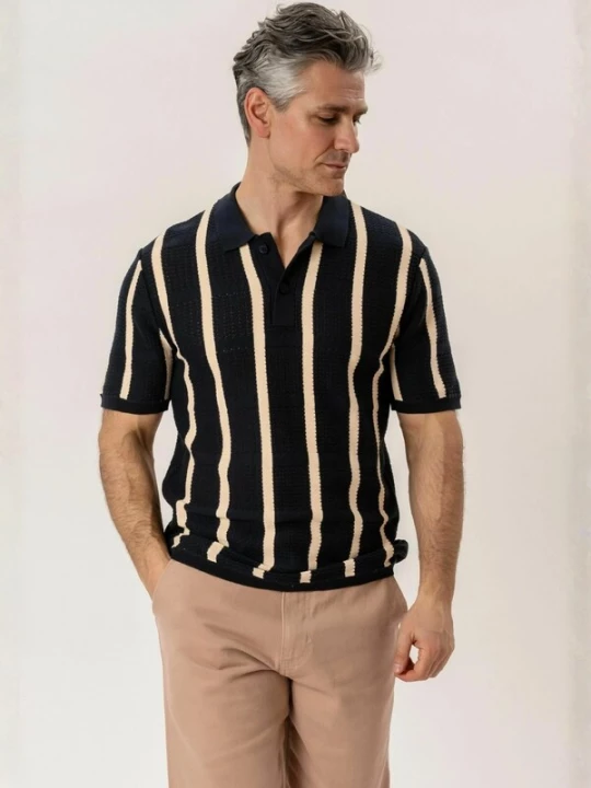 Foto van product TEESHOPPEN Overhemd ' Polo ' navy