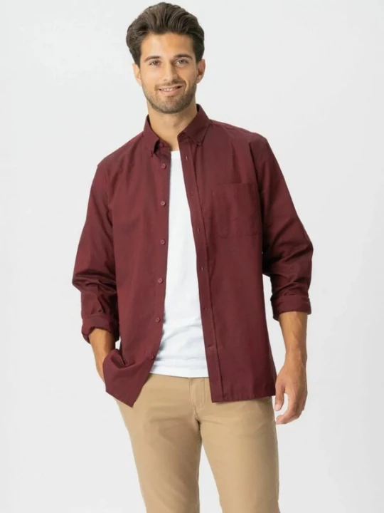 Foto van product TEESHOPPEN Overhemd ' The Original ' bordeaux
