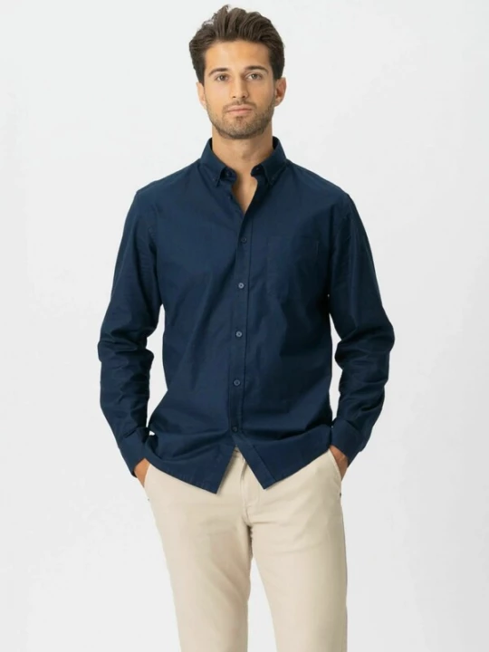 Foto van product TEESHOPPEN Overhemd ' The Original ' navy