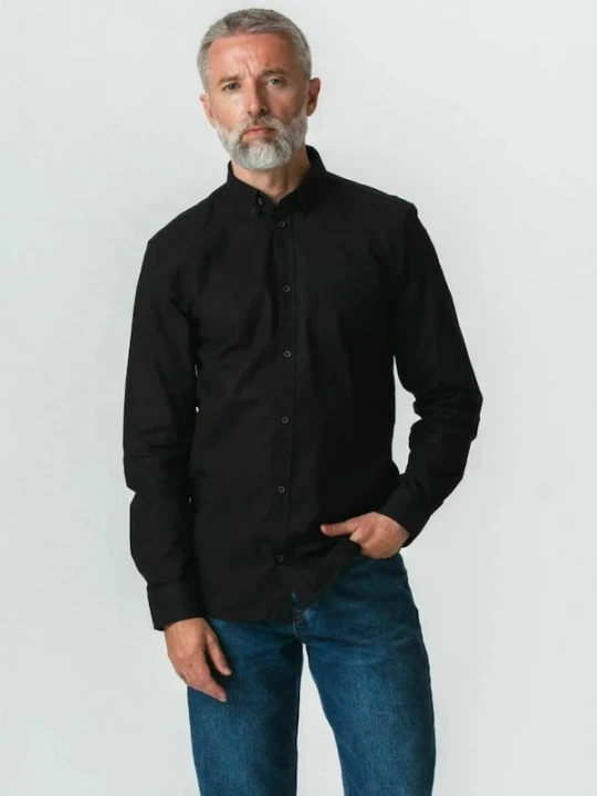 Foto van product TEESHOPPEN Overhemd ' The Original ' zwart