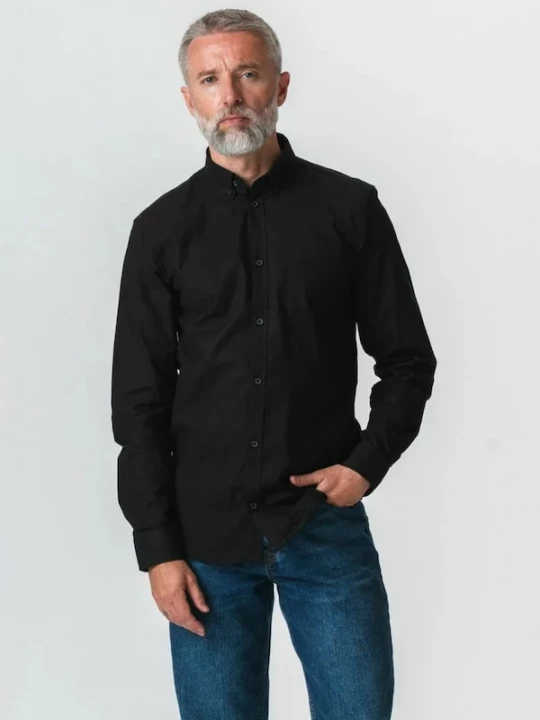 Foto van product TEESHOPPEN Overhemd ' The Original ' zwart