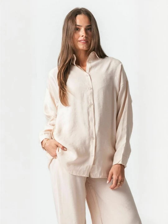 Foto van product TEESHOPPEN Shirt ' Mia ' beige