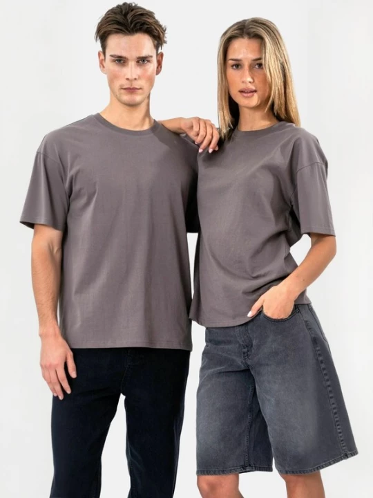 Foto van product TEESHOPPEN Top ' Heavy ' donkergrijs