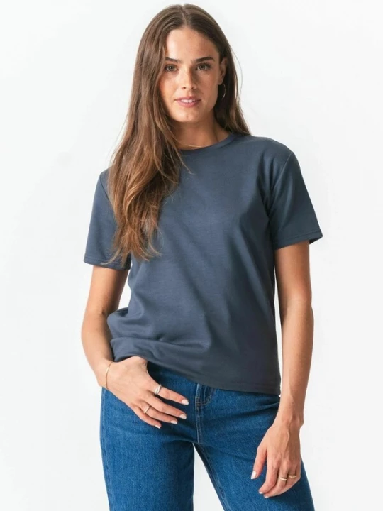 Foto van product TEESHOPPEN Top ' Loose ' grijs