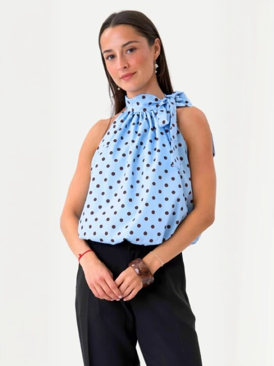 Foto van product TEESHOPPEN Top ' Wilma ' blauw