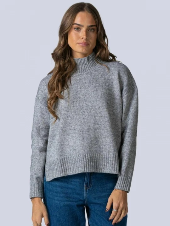 Foto van product TEESHOPPEN Trui ' Emma Knit ' grijs