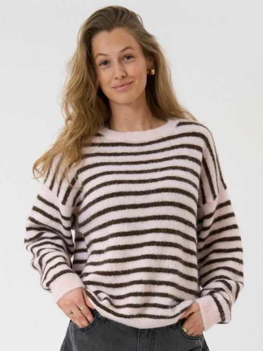 Foto van product TEESHOPPEN Trui ' Sienna Knit ' lichtroze