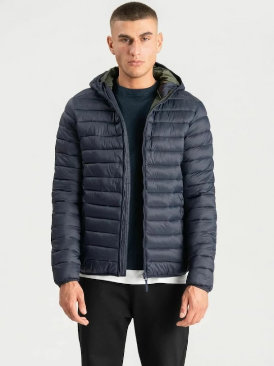 Foto van product TEESHOPPEN Tussenjas ' Hooded Light ' navy