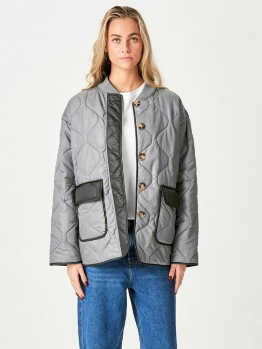 Foto van product TEESHOPPEN Tussenjas ' Quilted ' zwart