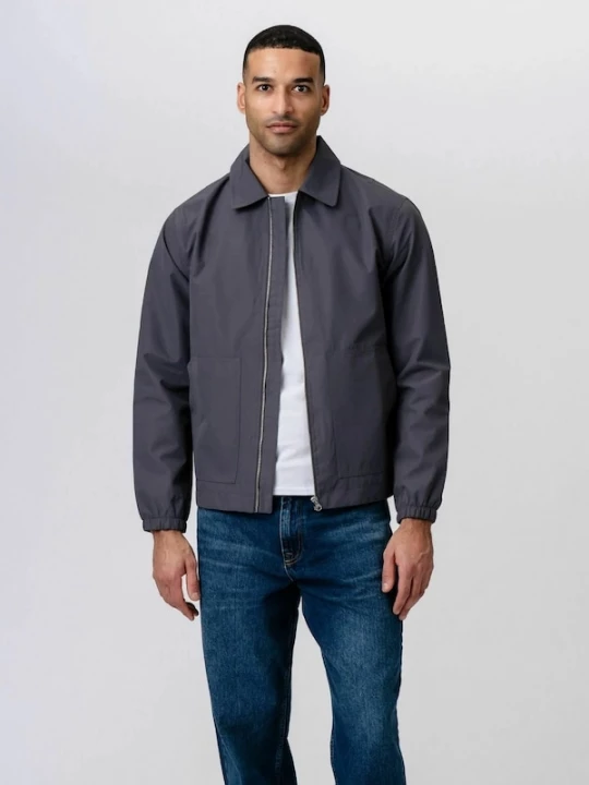 Foto van product TEESHOPPEN Tussenjas ' Short Zip ' grijs