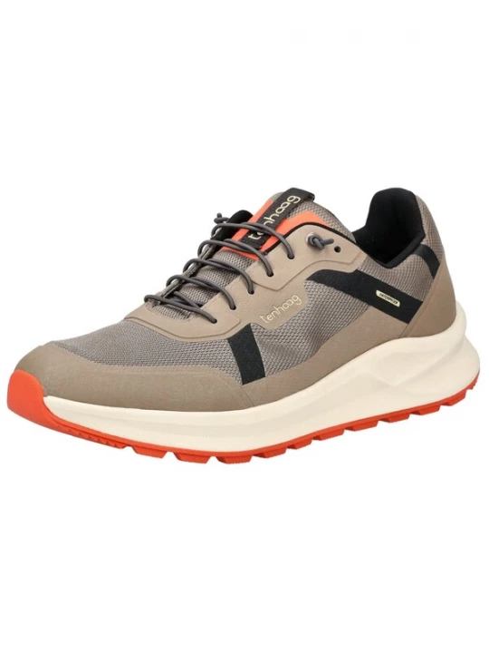 Foto van product Tenhaag Sneakers laag bruin / neonoranje