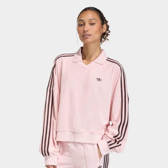 Foto van product Terry Towel V Neck Long Sleeves Polo Shirt adidas Originals