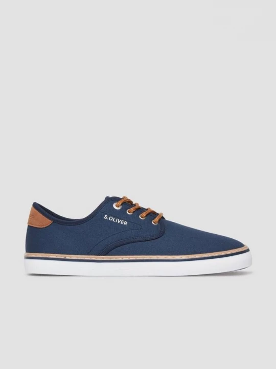 Foto van product Textielen sneaker met veters s.Oliver blauw