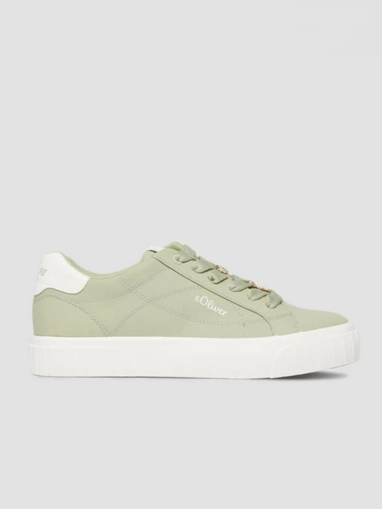 Foto van product Textielen sneaker met veters s.Oliver groen