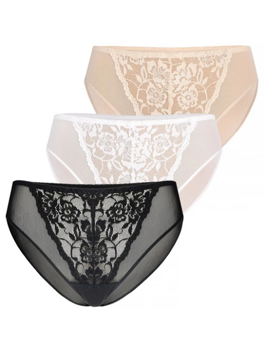 Foto van product TEYLI Broekje 'Glamour' beige / zwart / wit